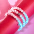 Bracelet Love en verre Firefly en argent sterling 925 blanc x rose
